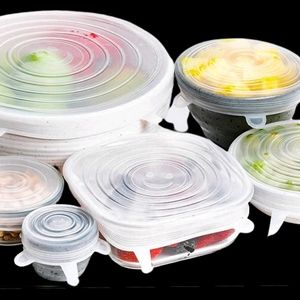 Silicone stretch lids